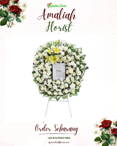 Krans Bunga Duka Cita di Kedung
